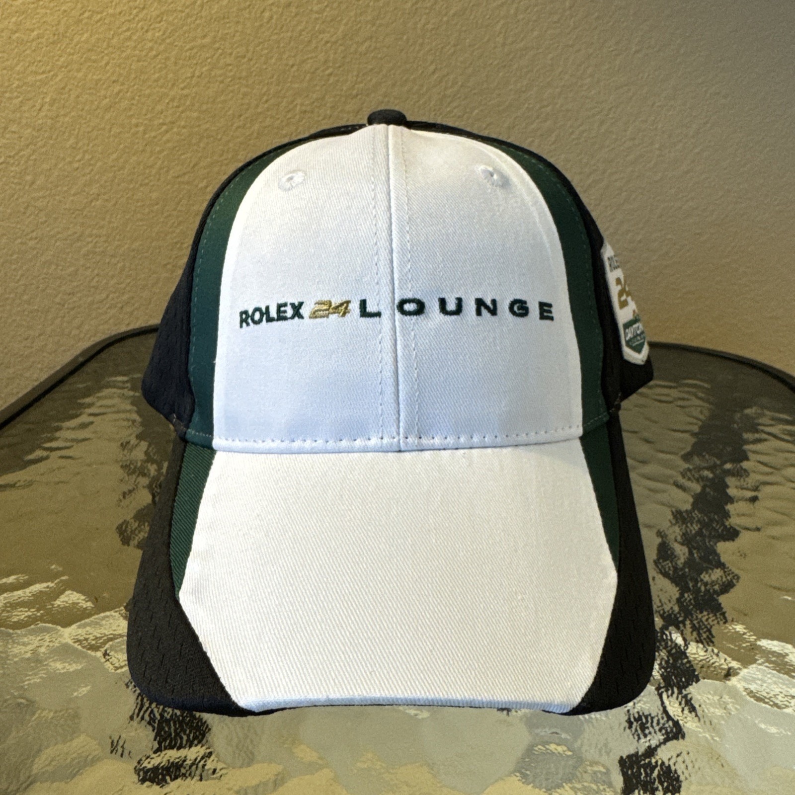 rolex 24 lounge at daytona hat black green new rolex 24 hour july 2 2016